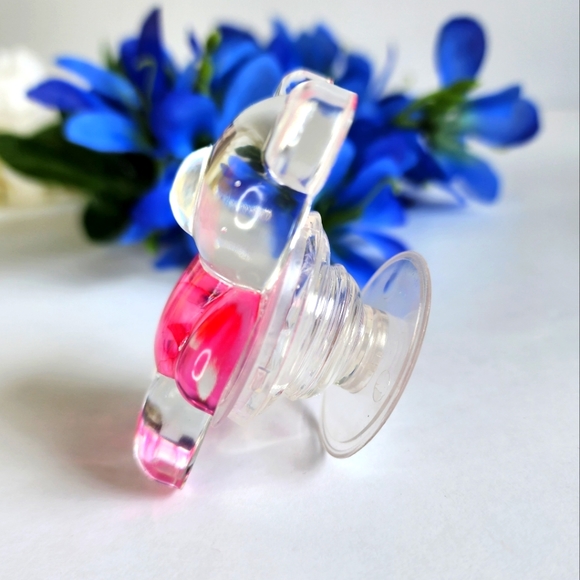 💜 Pop Socket 🐻 Gummy Bear w/Purple Heart Tummy Pop Socket for Any Phone/Case!! - Picture 4 of 4